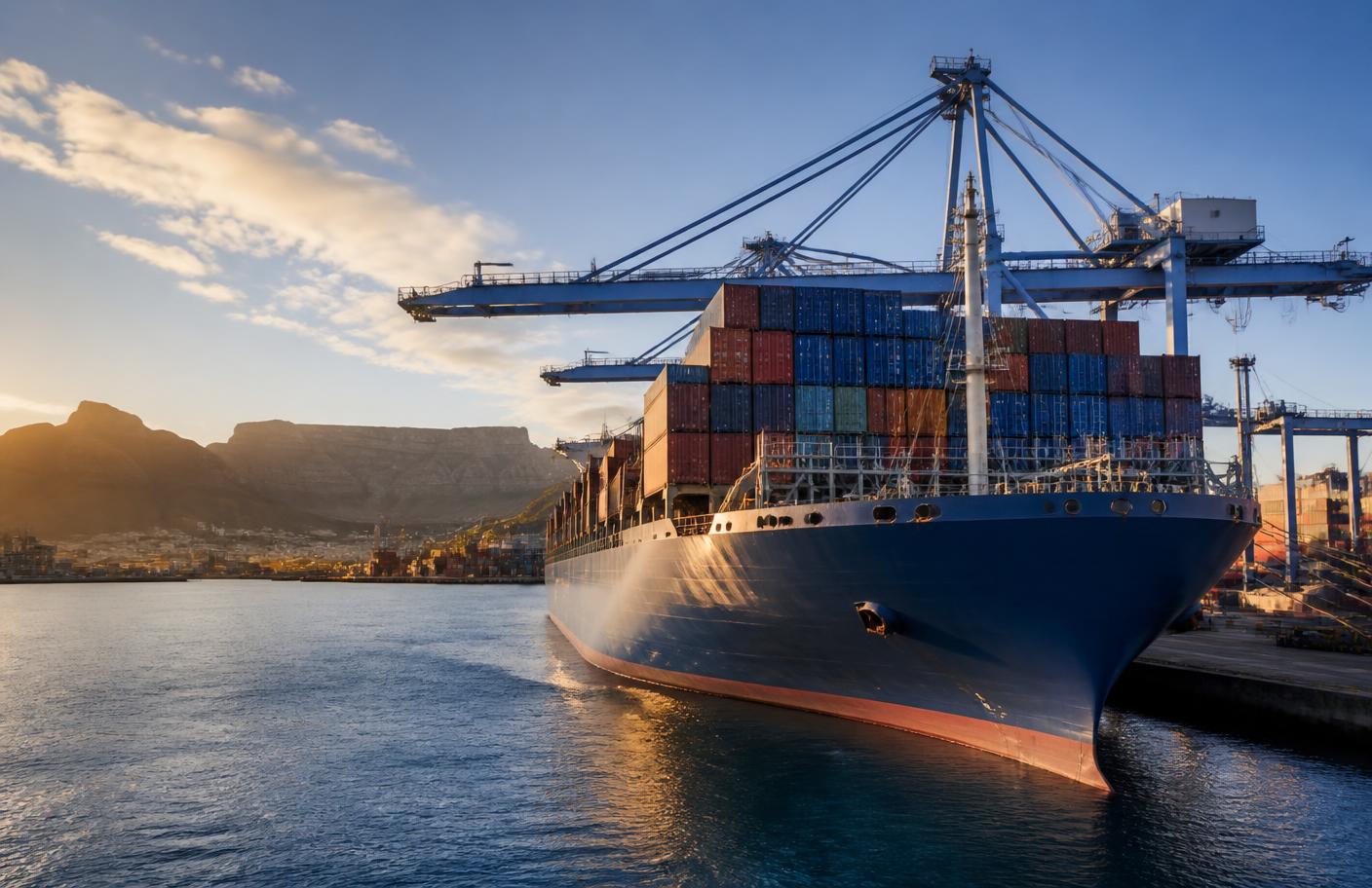 Freight containers representing the future Bluberry Freight Forwarding division