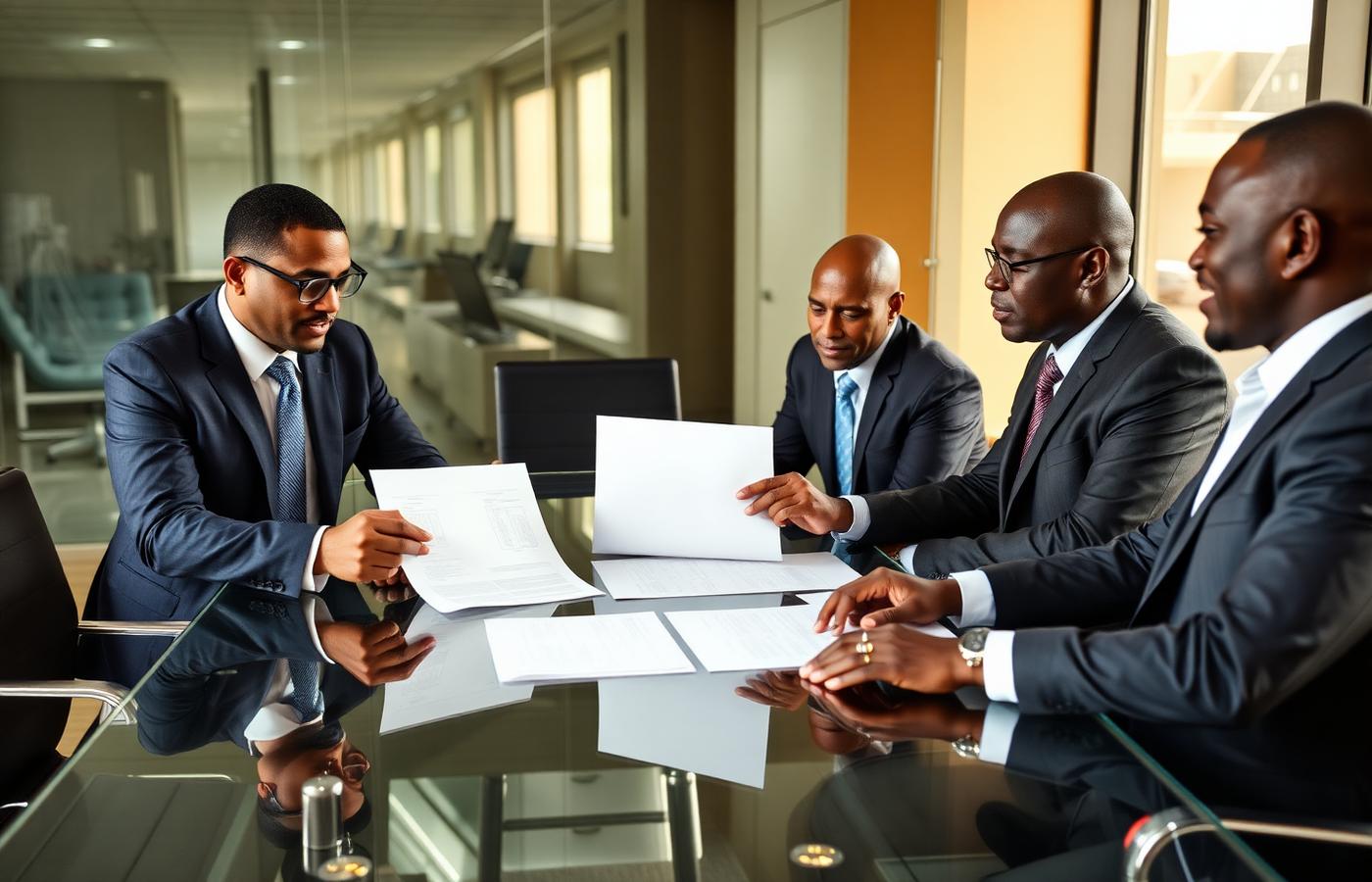 Business partnership handshake representing the Bluberry Holdings partnership model